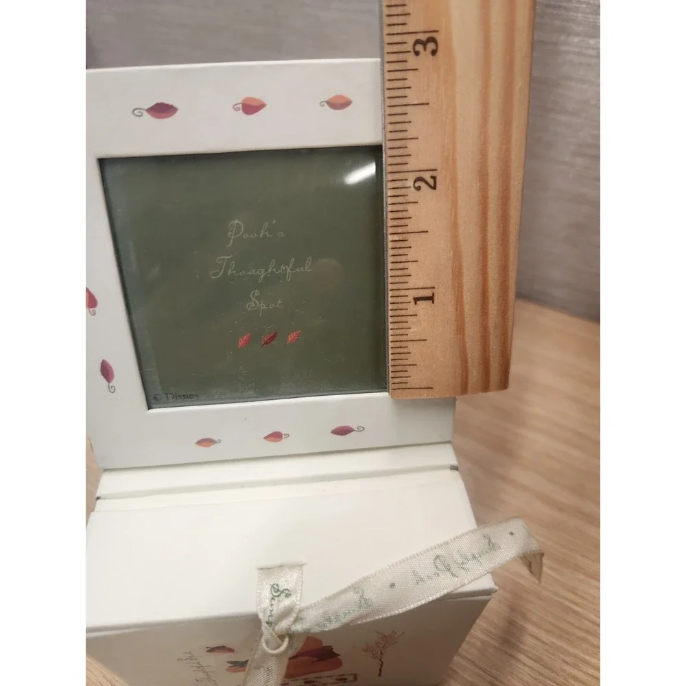 Disney WINNIE the POOH Picture Photo‎ Frame/Cube Keepsake Box W/Ribbon Closure